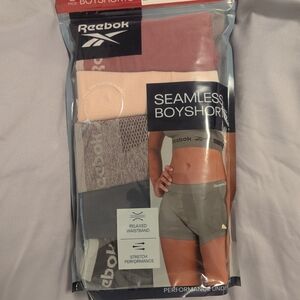 Reebok Women's Seamless Boyshorts - Pink, Gray, Cream Pack